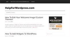 Desktop Screenshot of helpforwordpress.com